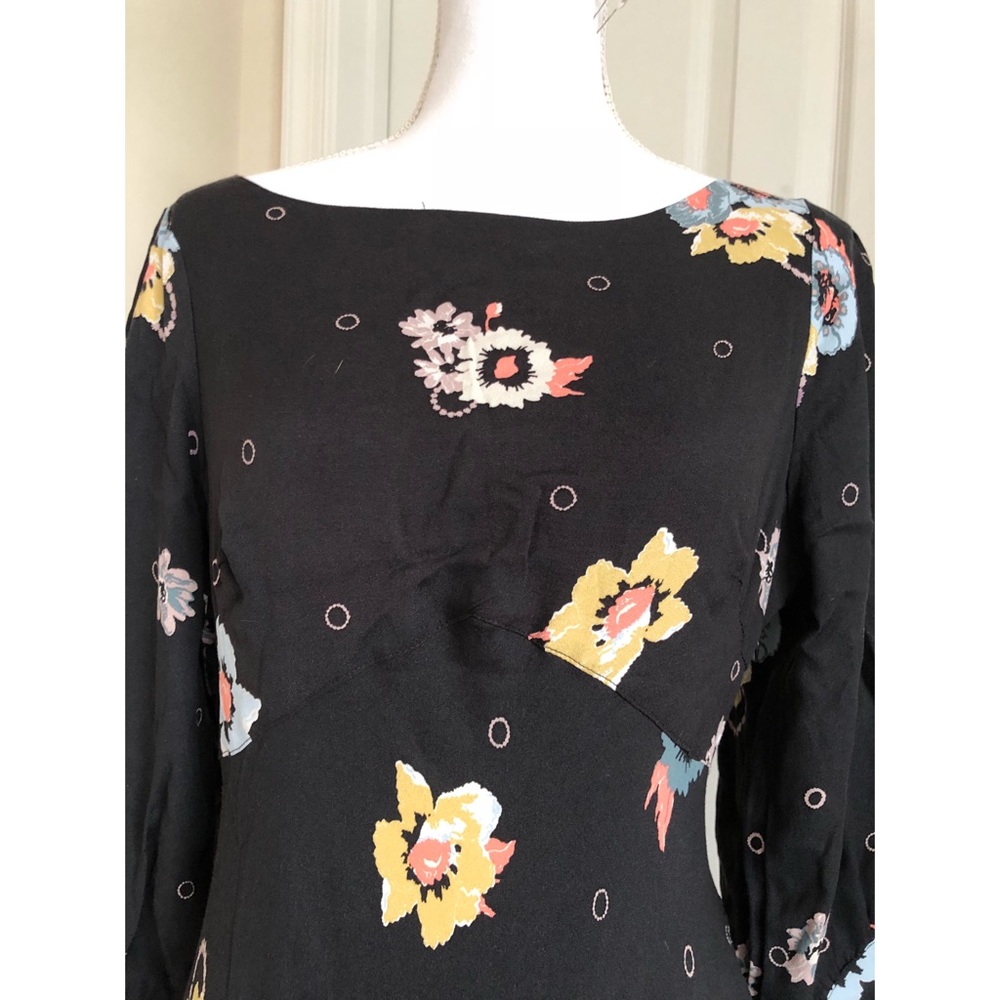 Free people Sunshadows slit sleeve minidress - Picture 4 of 8